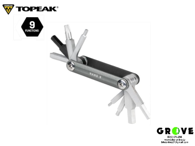TOPEAK トピーク ［ NANO9  ナノ９ ］コンパクト ツール9 【 GROVE鎌倉 】