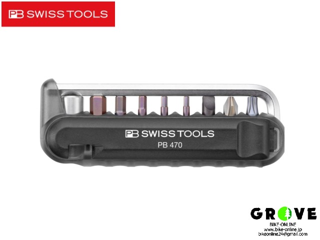 PB SWISS TOOLS ピービースイスツールズ ［ PB 470 ］ 自転車用 マルチツール ブラック【 GROVE鎌倉 】