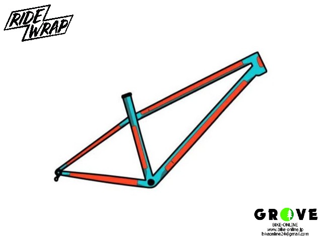 RIDEWRAP ライドラップ ［ Covered Protection STEELMTB カバープロテクション］ マウンテンバイク スチールフレーム用 つやありタイプ【 GROVE鎌倉 】