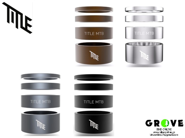 TITLE タイトル [ HEADSPACER ヘッドスペーサー  ]  ALLOY アルミ 各カラー 【 GROVE鎌倉 】