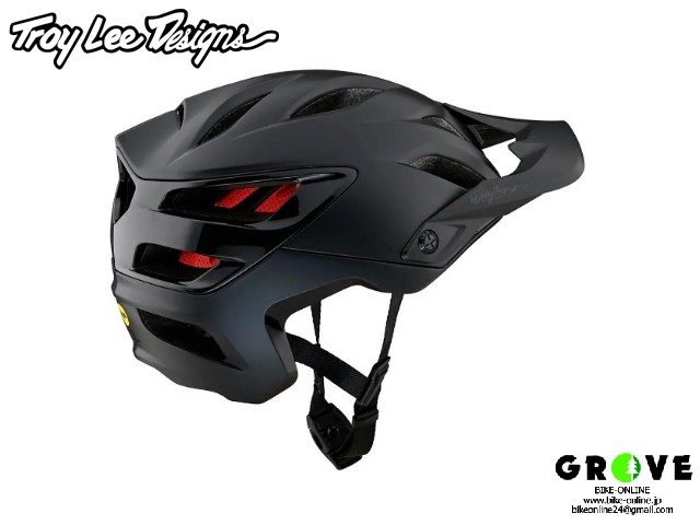 TroyLeeDesigns トロイリーデザインズ [ A3 UNO BLACK ハーフヘルメット ] 各サイズ【 GROV青葉台 】