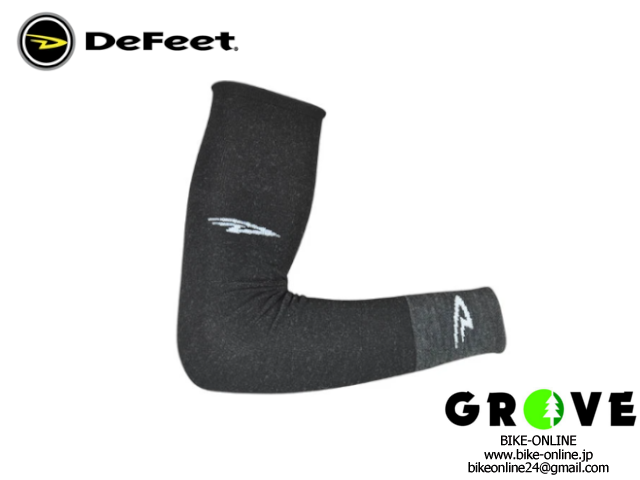 DeFeet デフィート［ ARMCOVER D-LOGO CHARCOAL WOOL ］ アームカバー ウール 【 GROVE青葉台 】