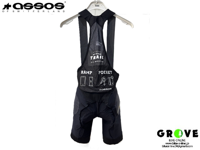 ASSOS アソス [ TRAIL LINER BIB SHORTS M / BLK ] トレイルライナー