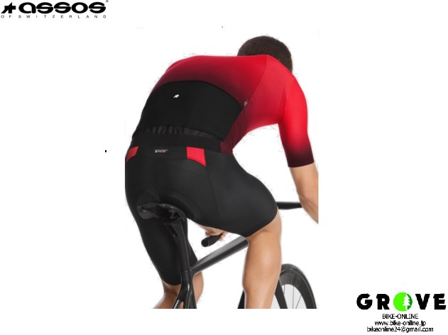 assos アソス ［ EQUIPE RS Jersey S9 TAGRA ］Katana Red Mサイズ