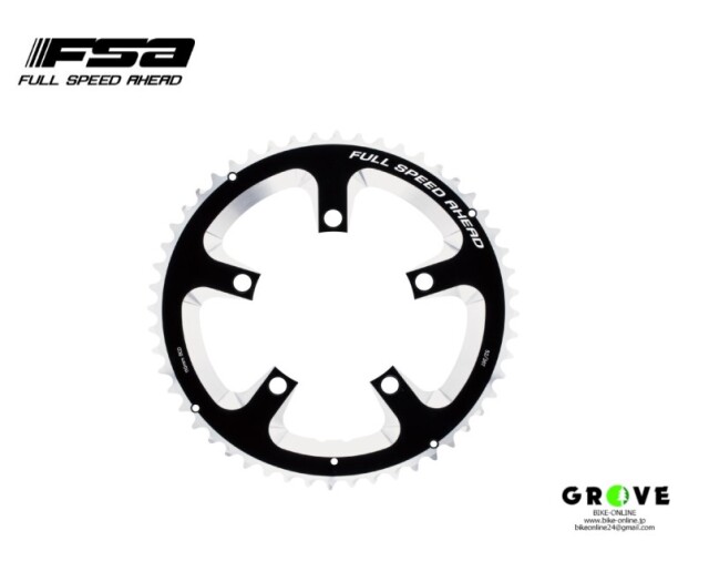FSA エフエスエー [ SUPER CHAINRING スーパーチェーンリング ] BCD 110 5アーム 46T BLACK ...