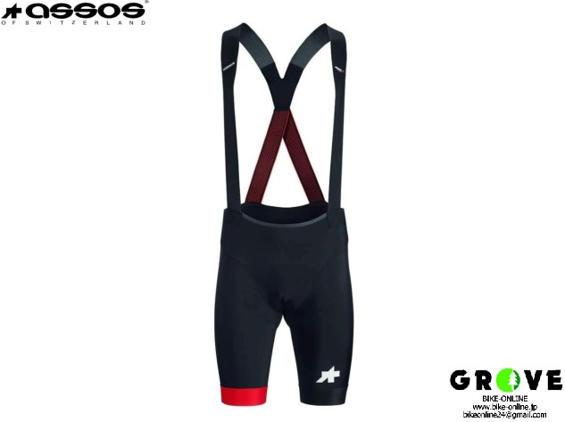 assos アソス ［ EQUIPE RS Bib Shorts S9 ］National Red  サイズ XS 【 GROVE鎌倉 】