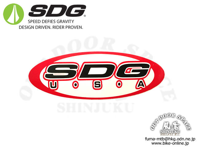 SDG [ LOGO Decal ] Red/White スッテッカー 【GROVE青葉台】