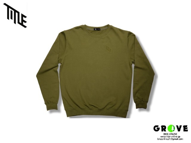 TITLE タイトル ［ Pullover Crewneck Sweater プルオーバー クルーネック スウェット ］Lサイズ  オリーブグリーン【 GROVE鎌倉 】