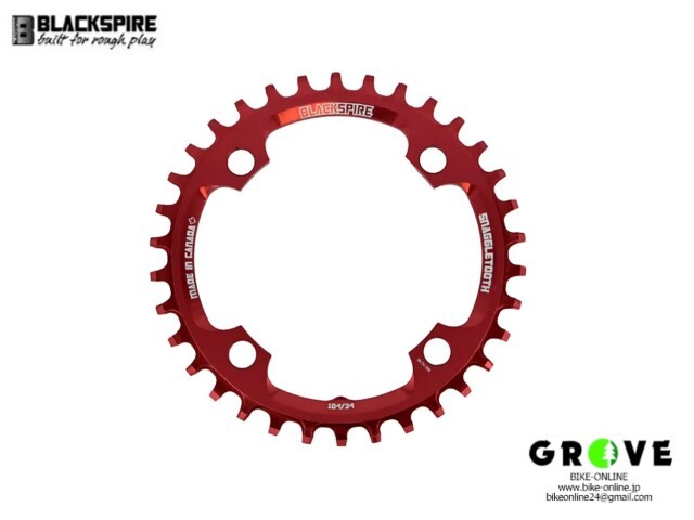 BLACKSPIRE ブラックスパイヤー ［ SNAGGLETOOTH Chainring スナッグルチェーンリング ］ 30T BCD104 RED 【 GROVE鎌倉 】