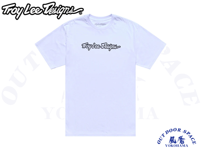 TroyLeeDesigns トロイリーデザインズ ［ Short Sleeve Tee Signature ］ White / Black 【 風魔横浜 】