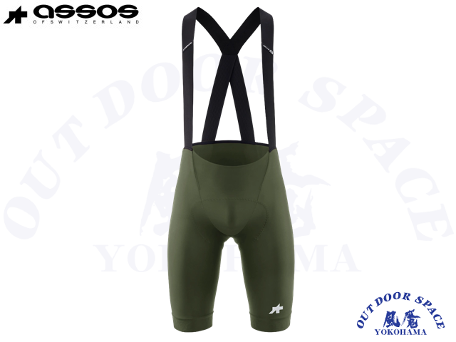 assos アソス ［ MILLE GT Bib Shorts S11 ］ Moss Green 【 風魔横浜 】