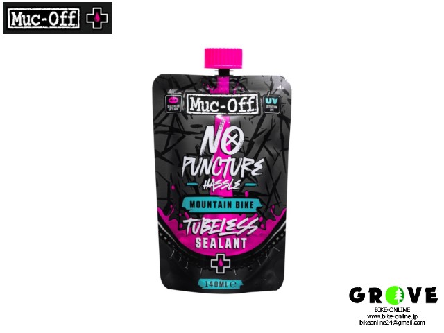 Muc-Off マックオフ [ NO PUNCTURE HASSLE TUBELESS SEALANT ] シーラント 140ml  For MTB マウンテンバイク【 GROVE鎌倉 】