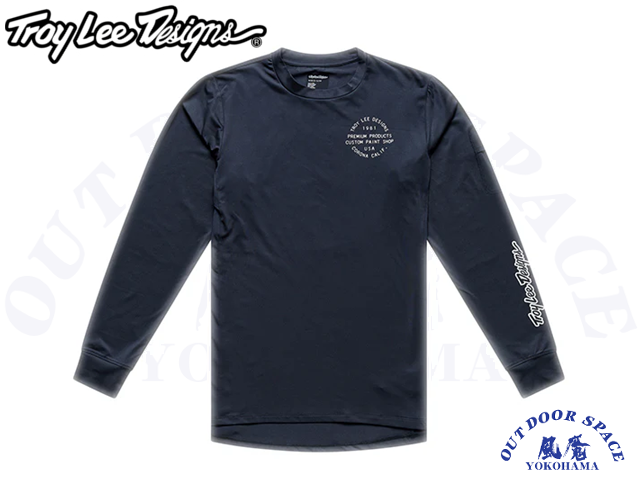 TroyLeeDesigns トロイリーデザインズ [ Ruckus Long Sleeve Ride Tee ] Pressed-Carbon【風魔横浜】