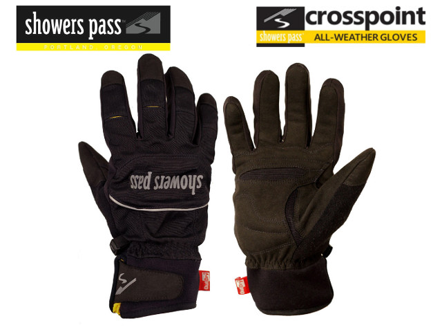 SHOWERS PASS ［ Crosspoint Softshell WP Gloves ］ 完全防水 Sサイズのみ 【風魔横浜】