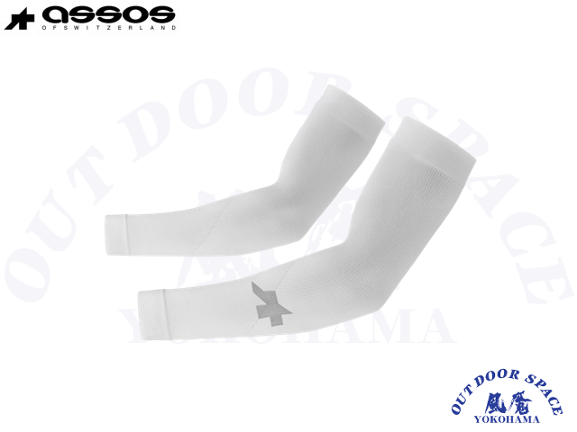 assos アソス ［ Summer Arm UV Protector P1 ］ White Series 【 風魔