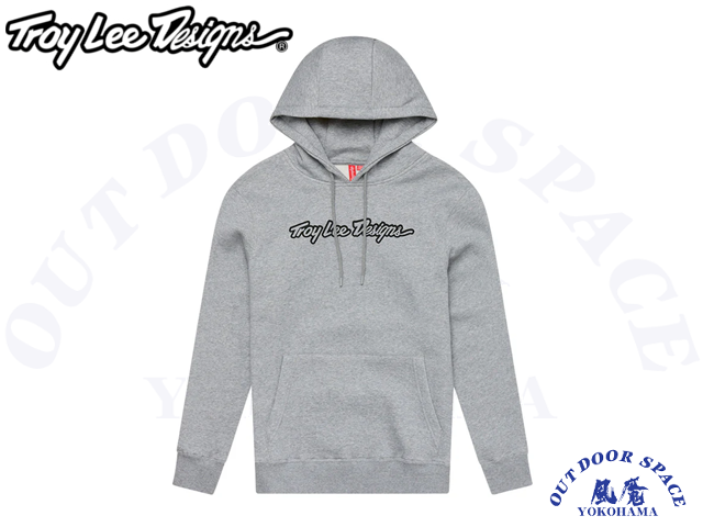TroyLeeDesigns トロイリーデザインズ ［ Pullover Hoodie Signature ］ Gray Heather 【 風魔横浜 】