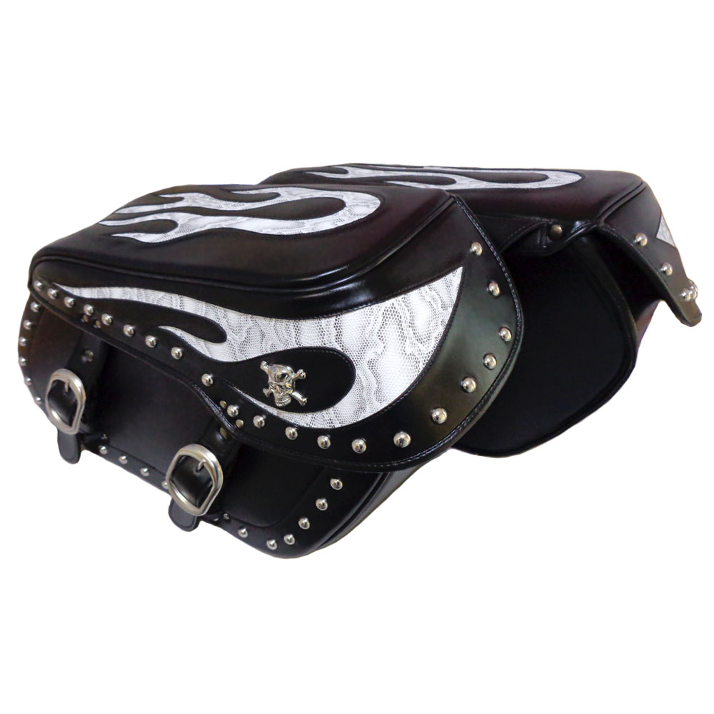 Cross サイドバック　スカル　ドクロ サドルバッグとバイクグッズのクロス | Xross