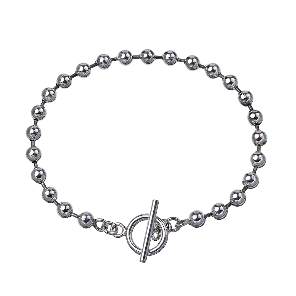 マンテル ボール チェーン ブレスレット シルバー アクセサリー シンプル マンテル [シルバーブレスレット]