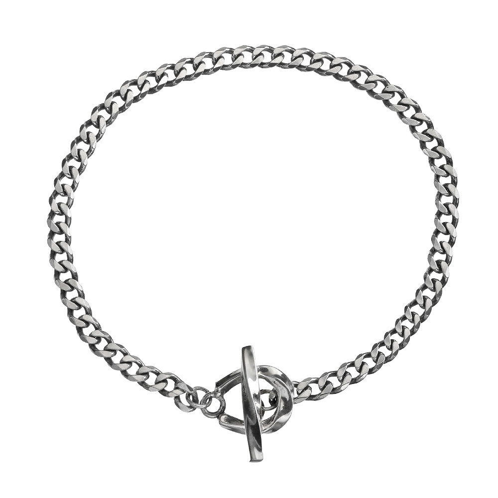 ツイスト ホースシュー 喜平チェーン ブレスレット シルバー925 アクセサリー ブレスレット メンズ マンテル 馬蹄 ねじれ ねじり おしゃれ [シルバーブレスレット]