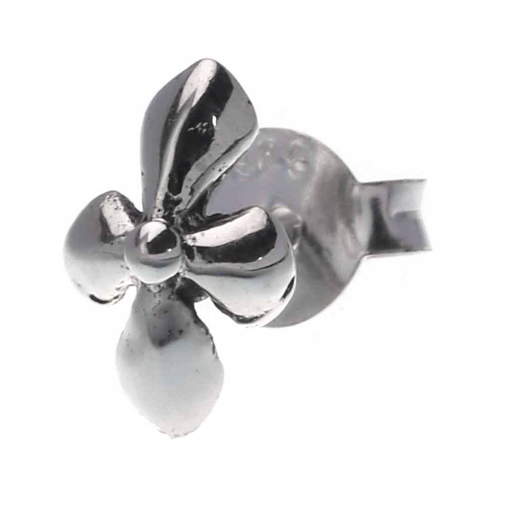 シルバーピアス メンズ クロス シルバー アクセサリー[シルバーピアス] 片耳用 (1個売り)