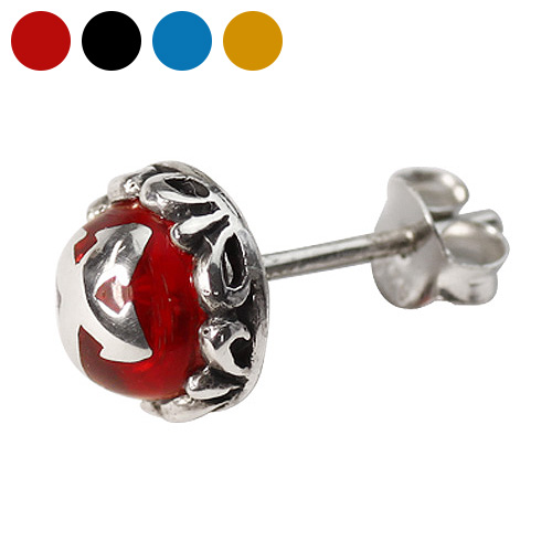 アレックス クロス スタッド ピアス メンズ シルバー アクセサリー 男性 [シルバーピアス] 片耳用(1個売り)