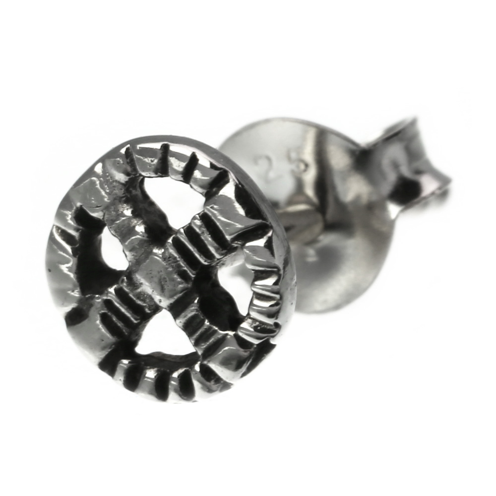 シルバーピアス (bae-0902) シルバー アクセサリー メンズホイール[シルバーピアス] 片耳用 (1個売り)