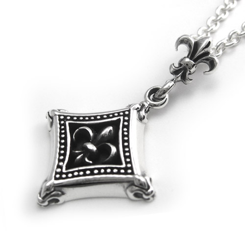 フレームリリーフレアリンク ペンダント ≪トップのみ≫ メンズ ネックレス シルバー アクセサリー [シルバーペンダント]