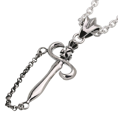 チェーンダガー ペンダント ≪トップのみ≫ ソード メンズ ネックレス シルバー アクセサリー ミニチュア [シルバーペンダント]