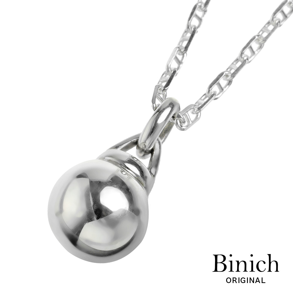 ボール アンカーチェーン ペンダント ネックレス (2mmアンカーチェーンセット) メンズ レディース シルバー アクセサリー ユニセックス ジェンダーレス [シルバーペンダント]