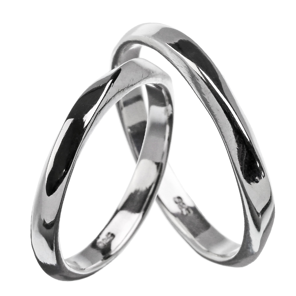 【ペア販売】スモールツイスト ペアリング シルバー アクセサリー 指輪 [シルバーリング] リング