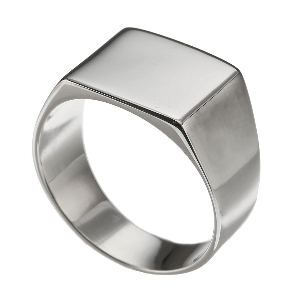 シンプル 印台 リング シルバー アクセサリー 指輪 [シルバーリング]