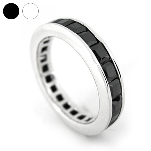 エタニティー ジルコニア ライン リング シルバー アクセサリー 指輪 [シルバーリング]