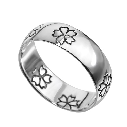 【有料刻印可能】サクラ リング シルバー さくら 桜 和柄 指輪 [シルバーリング]