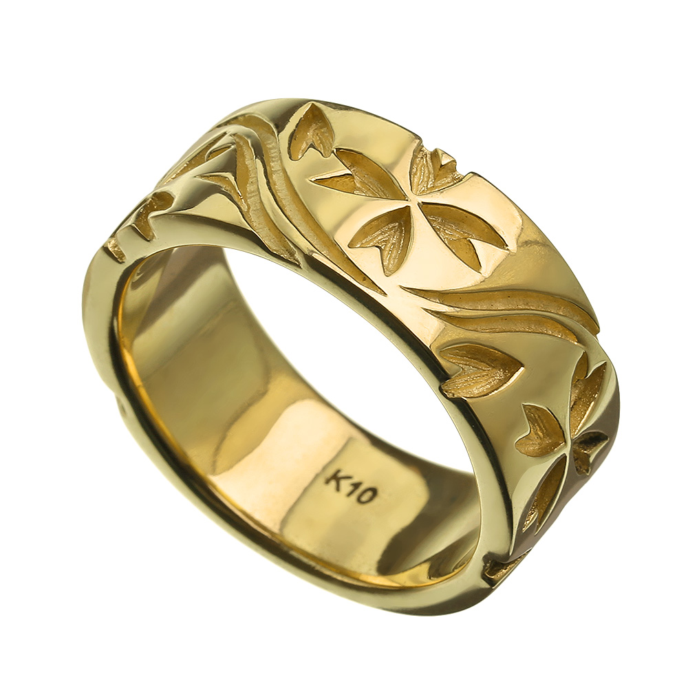 K10 ゴールド サクラサク リング 桜 指輪 和柄 ゴールド さくら 指輪 送料無料