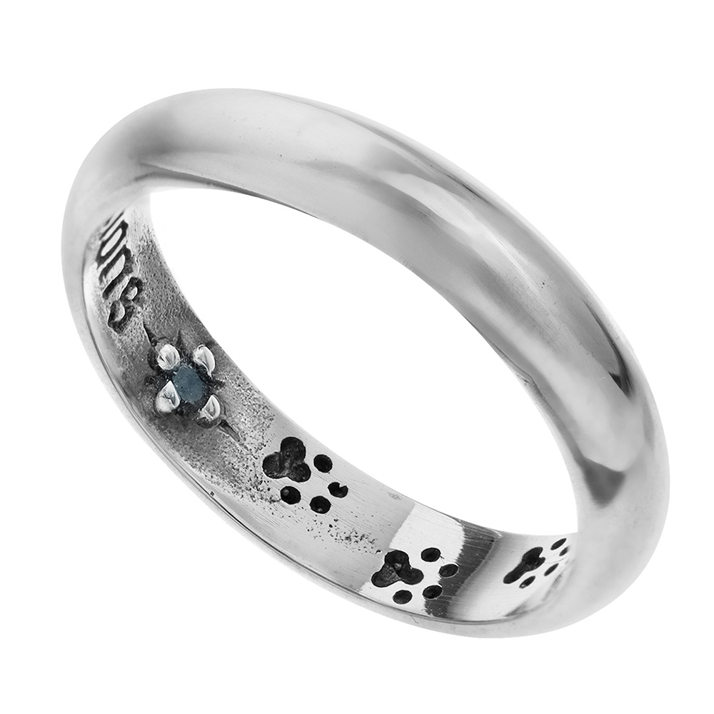 インサイド キャットステップ ロンドンブルートパーズ リング メンズ レディース 指輪 シルバー925 アクセサリー ネコ 猫 ねこ [シルバーリング]