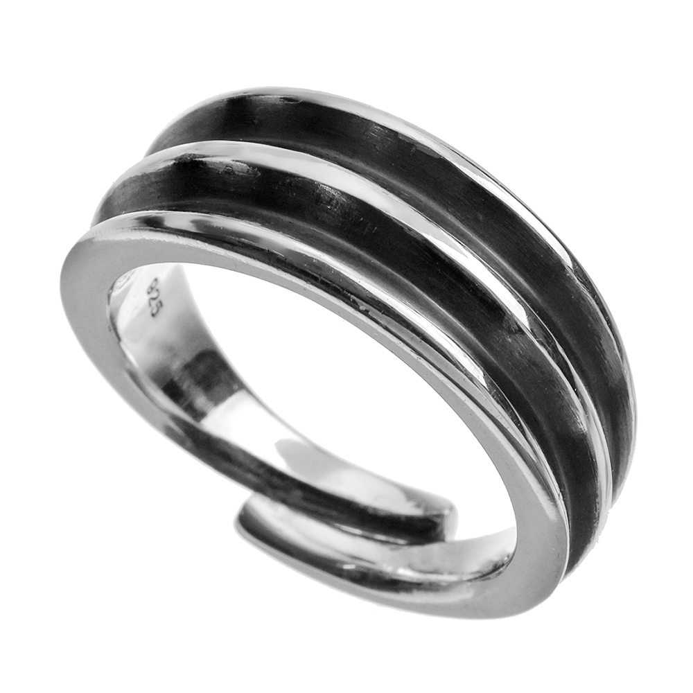 エッジ ライン ネイティブ リング 指輪 シンプル  [シルバーリング]