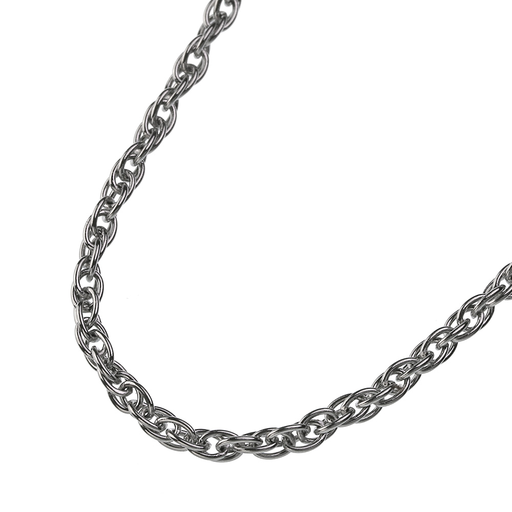 【標準】 ルーズ ロープ ステンレススチール チェーン 55cm [ステンレスチェーン] ダブルアズキ