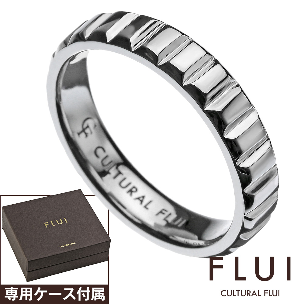 FLUI (フルイ) ブランド バゲット カット リング メンズ アクセサリー CULTURAL FLUI カルトラルフルイ [シルバーリング]