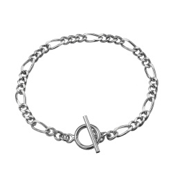 マンテル フィガロ チェーン ブレスレット シルバー アクセサリー シンプル マンテル [シルバーブレスレット]