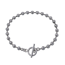 マンテル ボール チェーン ブレスレット シルバー アクセサリー シンプル マンテル [シルバーブレスレット]