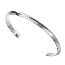 シンプル トライアングル バングル シルバー アクセサリー 三角 [シルバーブレスレット]