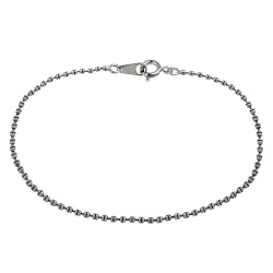 ライン ボール チェーン ブレスレット シルバーアクセサリー ブレス メンズ レディース [シルバーブレスレット]