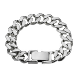 14mm 2面カット 喜平 ブレスレット シルバー925 アクセサリー [シルバーブレスレット]