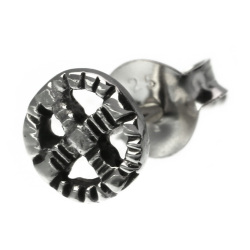シルバーピアス (bae-0902) シルバー アクセサリー メンズホイール[シルバーピアス] 片耳用 (1個売り)