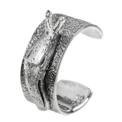 ナメクジ イヤーカフ メンズ シルバー925 アクセサリー ユニーク 蛞蝓 なめくじ 生き物 生物 イヤカフ ピアス穴不要 [シルバーピアス] 片耳用 (1個売り)