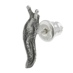 ナメクジ スタッド ピアス メンズ シルバー925 アクセサリー ユニーク 蛞蝓 なめくじ [シルバーピアス] 片耳用 (1個売り)