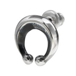 ナジャ モチーフ ピアス メンズ シルバー925 アクセサリー ネイティブ 三日月 スタッドピアス [シルバーピアス] 片耳用 (1個売り)