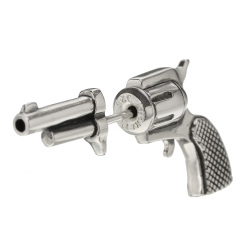 ピストル スタッドピアス シルバー アクセサリー ピアス メンズ ガン 銃 拳銃  ミニチュア [シルバーピアス] 片耳用(1個売り)