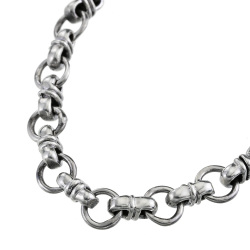 コネクト チェーン ネックレス シルバー アクセサリー デザインチェーン [シルバーチェーン]