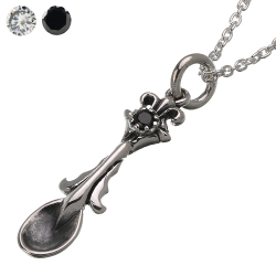 フレアスプーン ペンダント ≪2mmアズキチェーン≫ シルバー [シルバーペンダント]